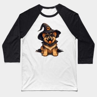Halloween German Shepherd Dog #3 Baseball T-Shirt